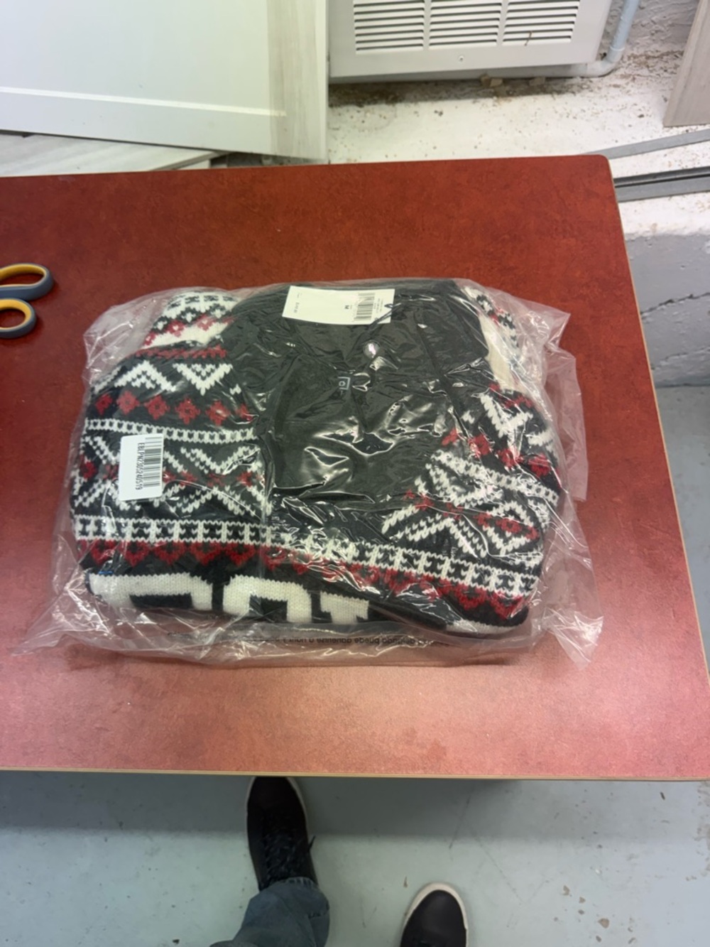 Polo by Ralph Lauren Fair Isle Crewneck Sweater - Black, White & Red